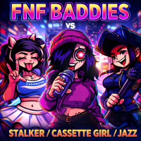 Play FNF Baddies vs Stalker/Cassette Girl/Jazz now!