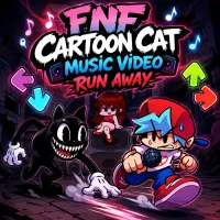 Play FNF Cartoon Cat – Music Video – Run Away now!