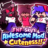 Play FNF: Sky's Awesome Mod of Cuteness!! now!