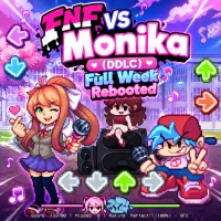Play FNF vs Monika (DDLC) Full Week Rebooted now!