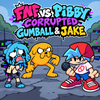 Play FNF vs Pibby Corrupted Gumball & Jake now!